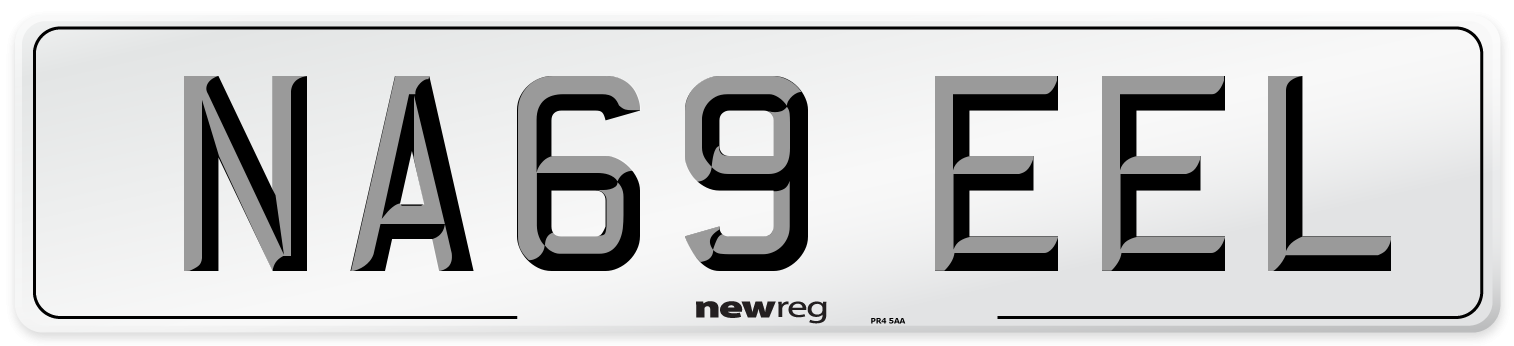NA69 EEL Number Plate from New Reg